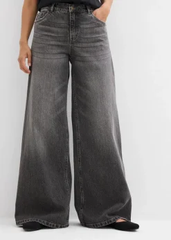 Wide-Leg-Jeans Mid Waist