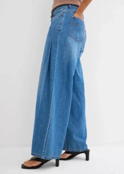 Wide-Leg-Jeans Mid Waist