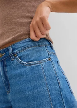 Wide-Leg-Jeans Mid Waist