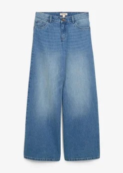 Wide-Leg-Jeans Mid Waist