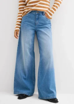 Wide-Leg-Jeans Mid Waist