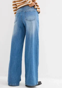 Wide-Leg-Jeans Mid Waist