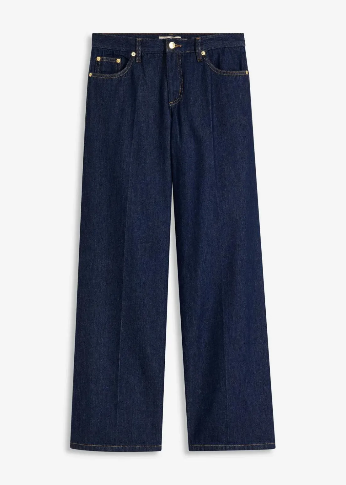 Wide-Leg-Jeans Mid Waist