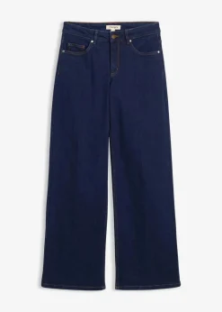 Wide-Leg-Jeans Mid Waist Bio- Baumwolle