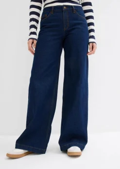 Wide-Leg-Jeans, Mid Waist, Full Length