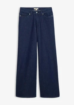 Wide-Leg-Jeans, Mid Waist, Low Stretch Full Length