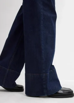 Wide-Leg-Jeans Mid Waist mit Bio Baumwolle