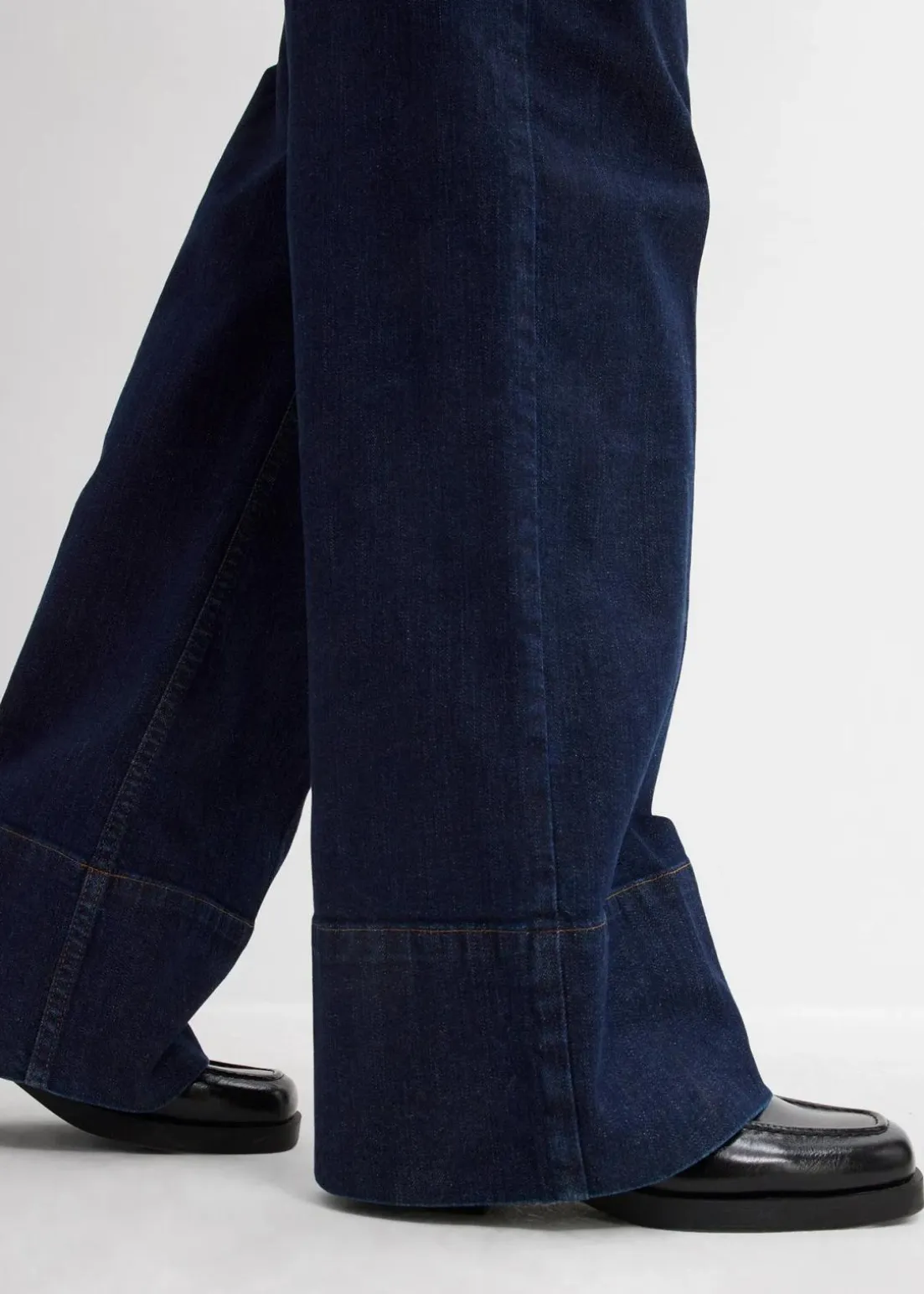 Wide-Leg-Jeans Mid Waist mit Bio Baumwolle