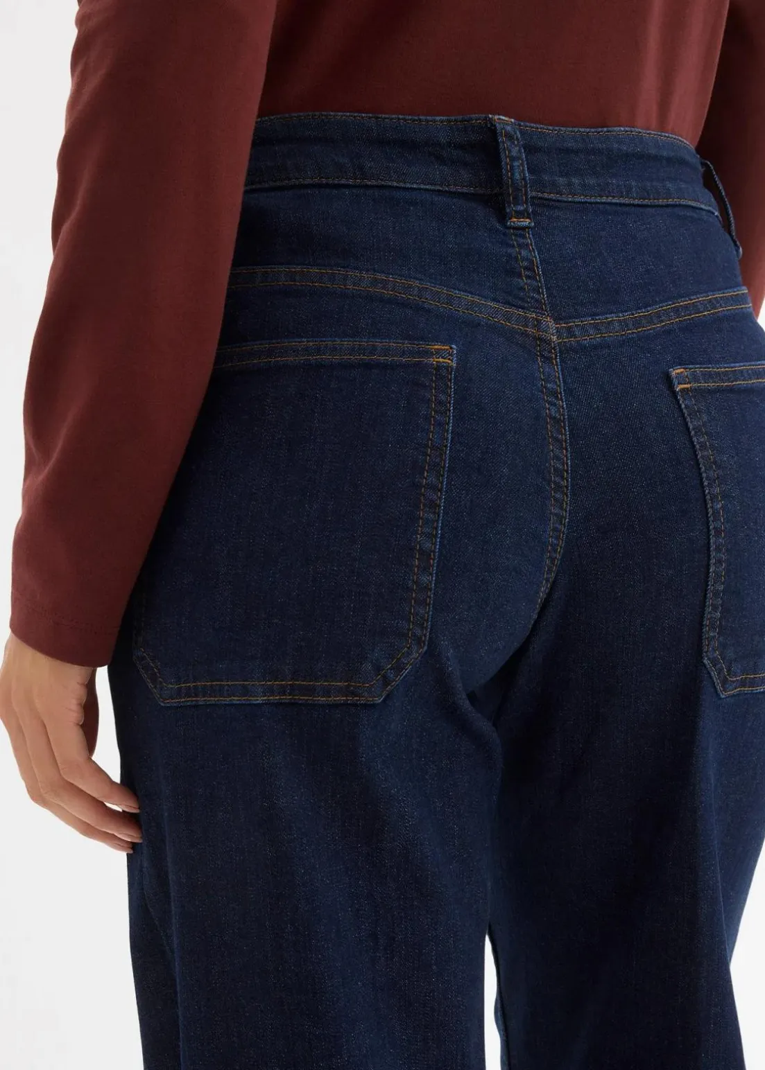 Wide-Leg-Jeans Mid Waist mit Bio Baumwolle