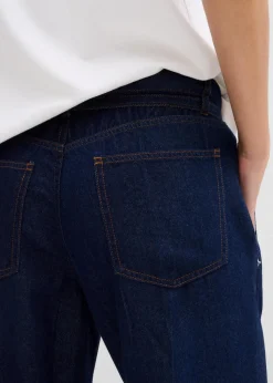 Wide-Leg-Jeans Mid Waist mit Gürtel