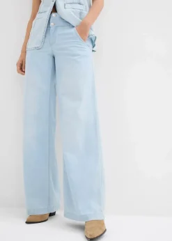 Wide-Leg-Jeans Mid Waist, Super Soft