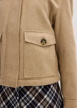 Winterjacke in Wolloptik