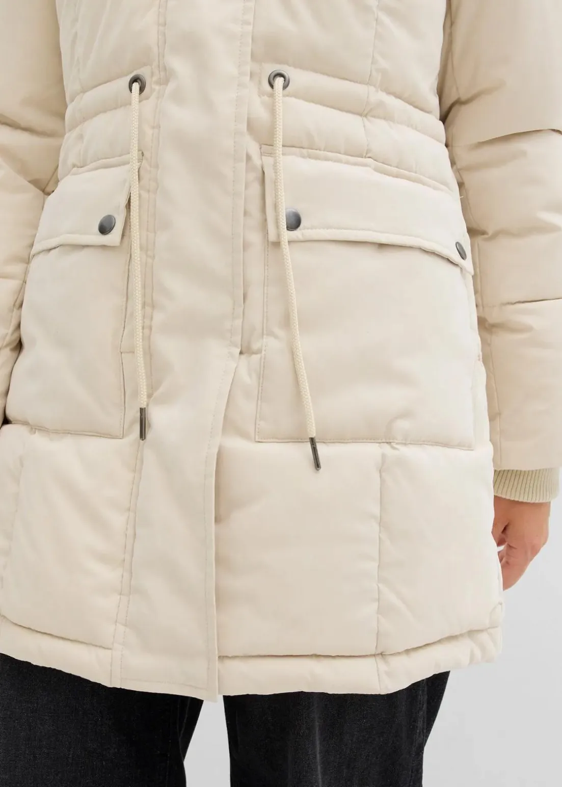 Winterjacke mit verstellbarem Taillenbündchen