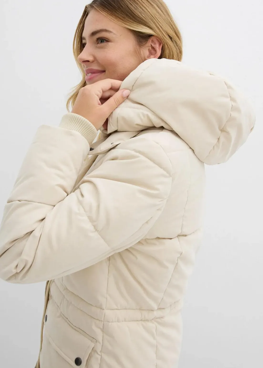 Winterjacke mit verstellbarem Taillenbündchen