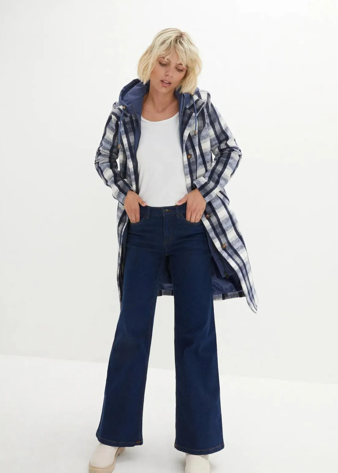 Winter-Mantel, 2in1 Optik