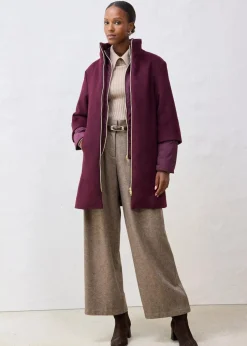 Wollmantel mit Daunen-Innenjacke (2tlg. Set)