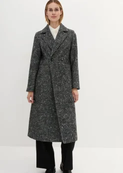 Wollmantel mit Struktur