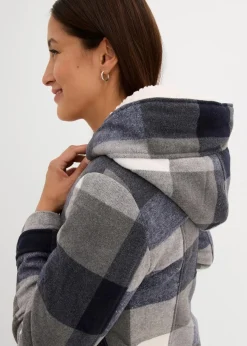 Woll-Umstandsjacke mit Teddyfutter / Tragejacke