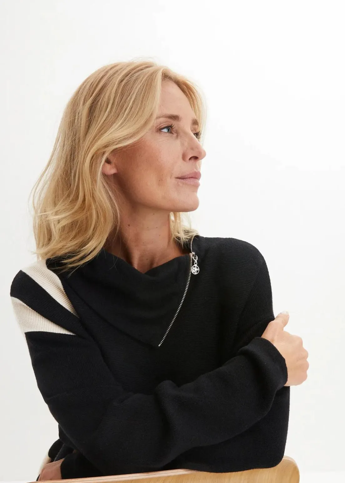 Zipfel Long-Pullover