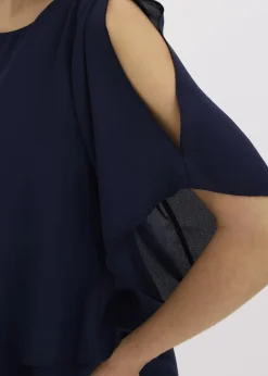 Zipfelbluse im Lagen-Look